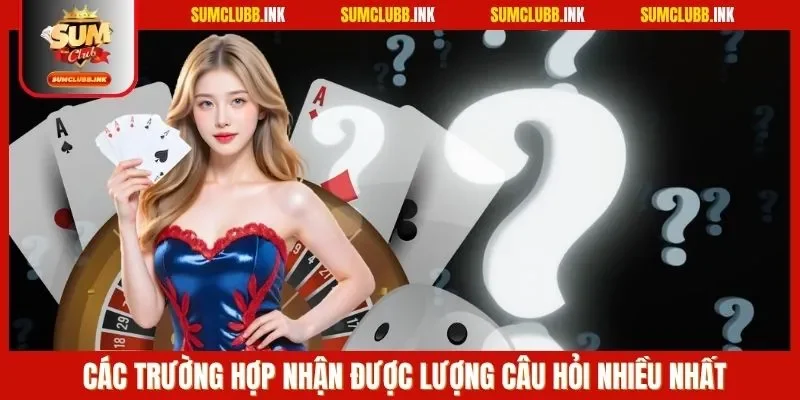 Các trường hợp nhận được lượng câu hỏi nhiều nhất